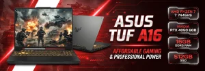 لپ تاپ گیمینگ اقتصادی ایسوس tuf a16 fa607nug