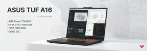 لپ تاپ مهندسی و حرفه ای ایسوس tuf a16 fa607nug