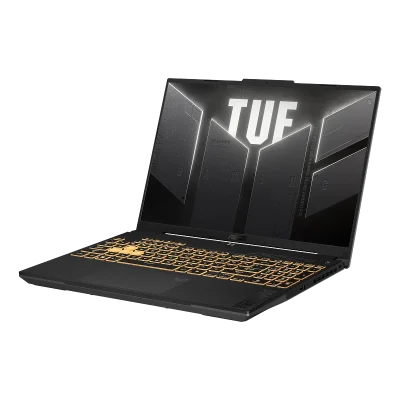 نمای کنار لپ تاپ ایسوس tuf a16 fa607nug با پردازنده ryzen 7