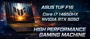 لپ تاپ گیمنیگ ایسوس tuf f16 مدل fx608jhr با کارت گرافیک RTX 5050