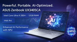 لپ تاپ ایسوس zenbook 14 مدل ux3405ca با گرافیک Intel Arc و واحد پردازش عصبی (NPU)