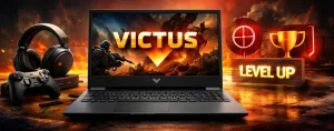 لپ تاپ گیمینیگ اچ پی victus مدل 2082 با کارت گرافیک RTX 4050