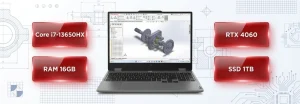 خرید لپ تاپ لنوو loq با پردازنده core i7 13650HX  و 16 گیگابایت رم 